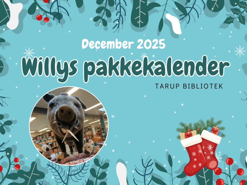 Willys Pakkekalender på Tarup Bibliotek 